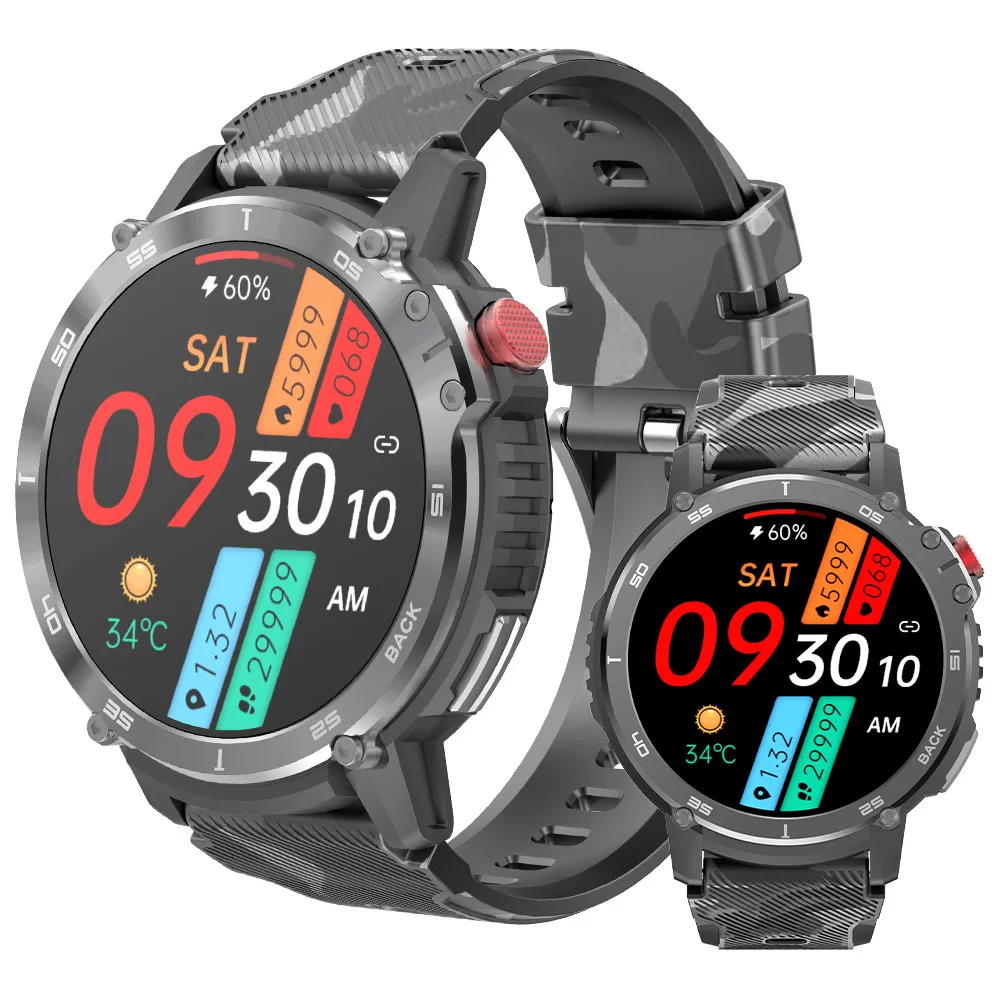 

Lenovo 2023 New 1.6 Inch Smart Watch Men Voice Calling Sport IP68 Waterproof Smartwatch Health Monitoring