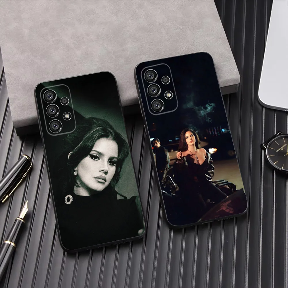 Чехол для телефона Singer L-Lana Del Rey Samsung Galaxy A13 A21s A22 A31 A32 A52 A53 A71 A80 A91 Soft Black Shell
