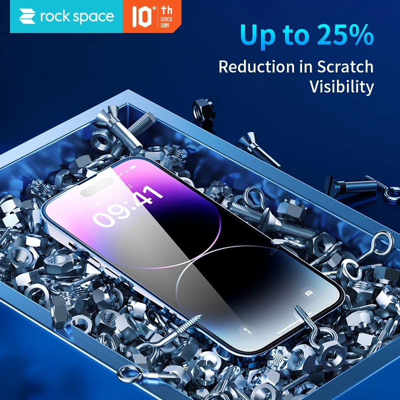 ROCK For iPhone 14 13 Pro Max Corning Tempered Glass Film For iPhone 14 Plus Full Cover HD Clear Anti-ScratchScreen Protector