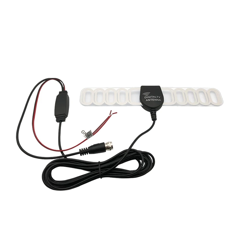 

BAAY FM Antenna Car TV Antenna Active Indoor TV Antenna With Patch