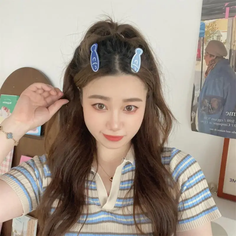 10/5/3/1 шт. заколка для волос с изображением маленькой рыбки сердце девушки детская