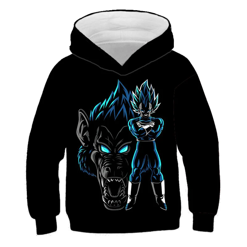 2023 Kids Dragon Ball Z Hoodie Boys and Girls 3D Printing Sweatshirt Fashion Loose Long Sleeve Spring Autumn Goku Veget Pullover