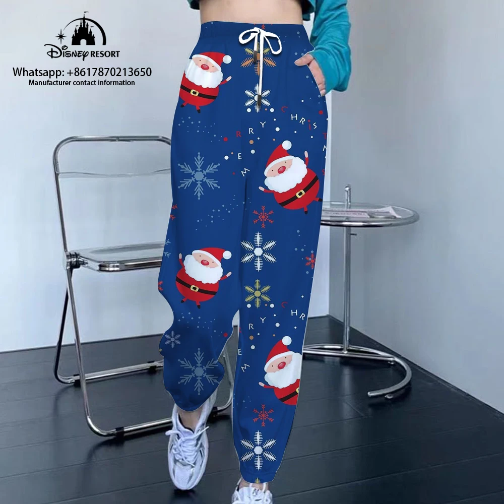 Осень 2024 Рождественский узор новинка Женские повседневные универсальные