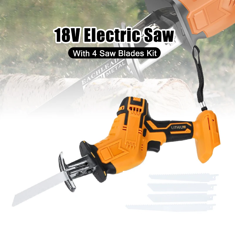 

18V 3000rpm/min Cordless Electric Reciprocating Saw Variable Speed Metal Wood Cutting Tool Electric Saw for Makita 18V Battery