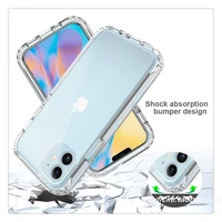 transparent anti fall shell case for iphone 11 12 13 pro max case xs x xr xr 7 8 6 plus se anti shock back phone cover shell fu