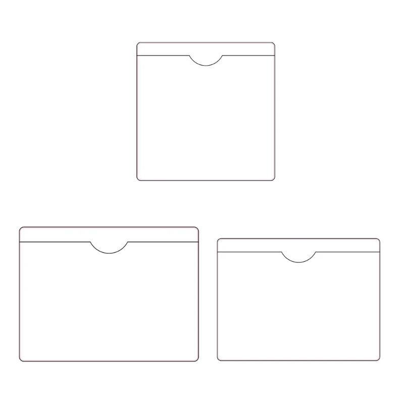 

Самоклеящийся прозрачный держатель для карт, лобовое стекло, карта для разрешения на парковку, чехол для сумки, карман