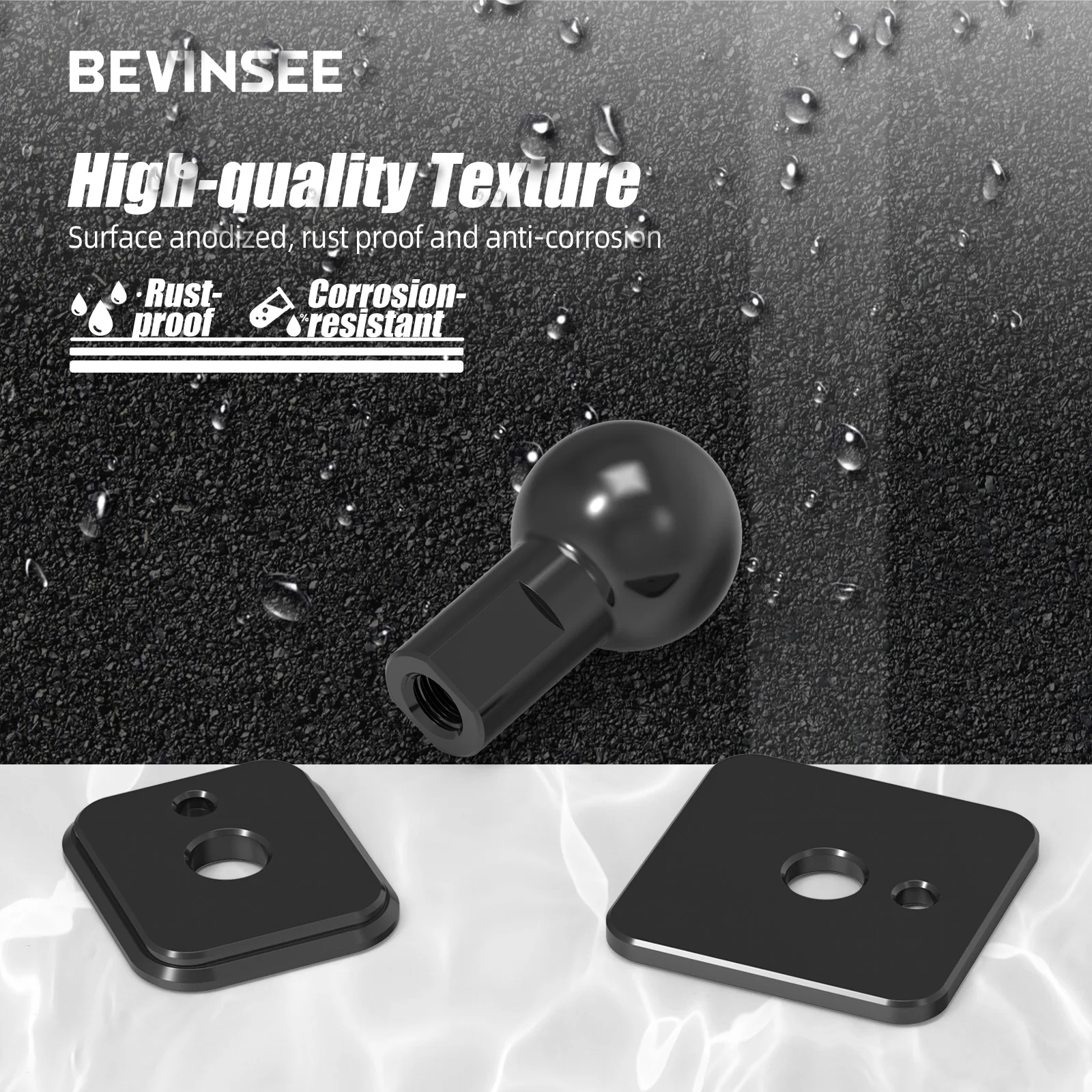 Фото Адаптер для шарового крепления верхней консоли BEVINSEE для Toyota 4Runner 2010-2024, замена 86750-35010 №2