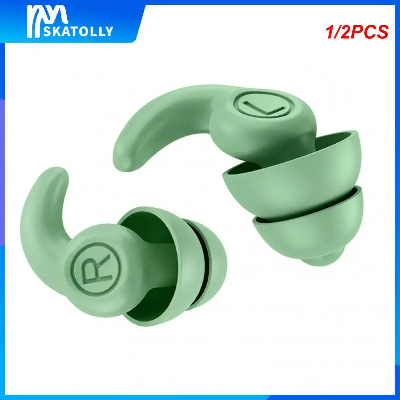 

1/2PCS Dust Proof Silicone Ear Plugs Sports Diving Accessories Earplugs Waterproof Swimming Swimming Accessories