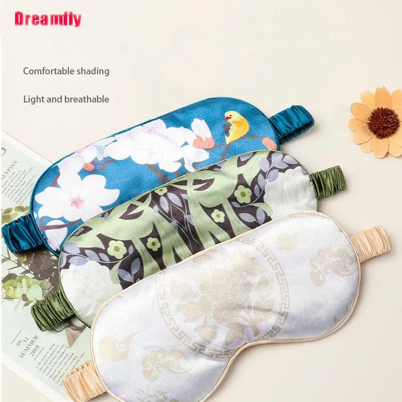 

Китайская шикарная женская маска для сна из искусственного шелка, патчи для глаз, маска для глаз, повязка на глаза, повязка на глаза для путе...