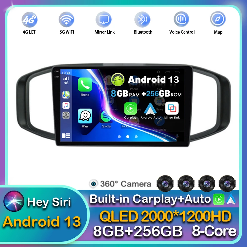 

Автомобильная Мультимедийная система на Android 13 Carplay, с GPS, Wi-Fi и 4G