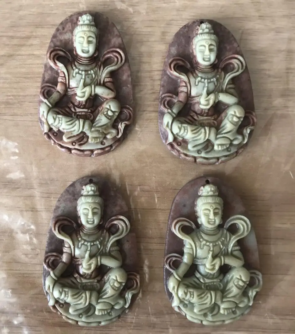 

Natural Purple robe jade carving guanyin Lucky Amulet Pendant Charm Gold Chain Fashion Healing Chakra Dragon Natural New