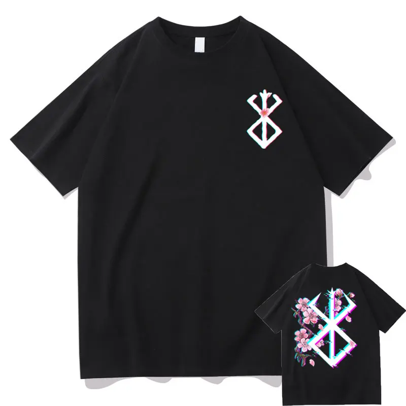 

Funny Cartoon Anime Berserk Guts Tshirt Short Sleeve Streetwear Manga Harajuku Print T Shirt Men Women Fashion Oversized T-shirt