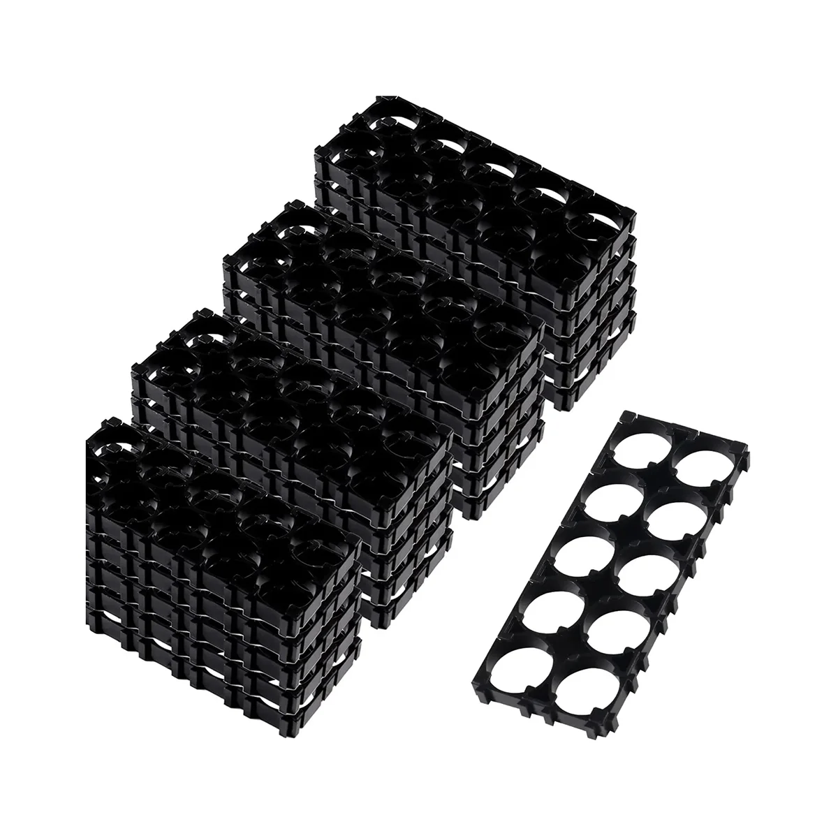 

20Pcs 18650 Lithium Cell 2X5 Cell 18650 Lithium Battery Plastic Holder Bracket for DIY Battery Pack