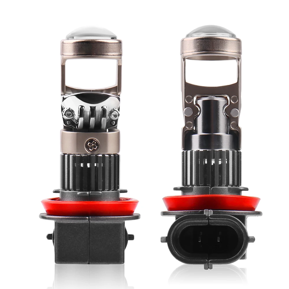 H11 H8 H9 9005 HB3 9006 HB4 H7 светодиодная линза 1:1 мини-проектор ...