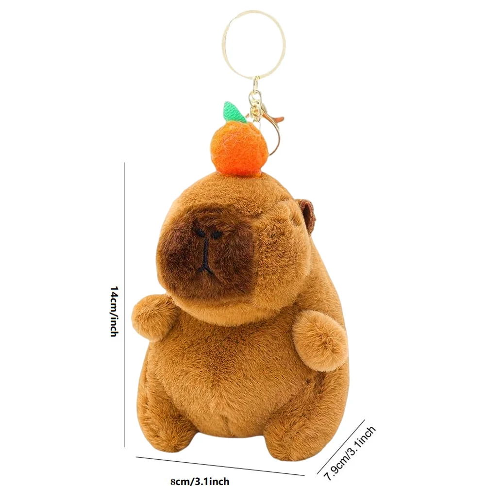Хвост виляет капибара плюшевый брелок игрушка кулон милая реалистичная мягкие