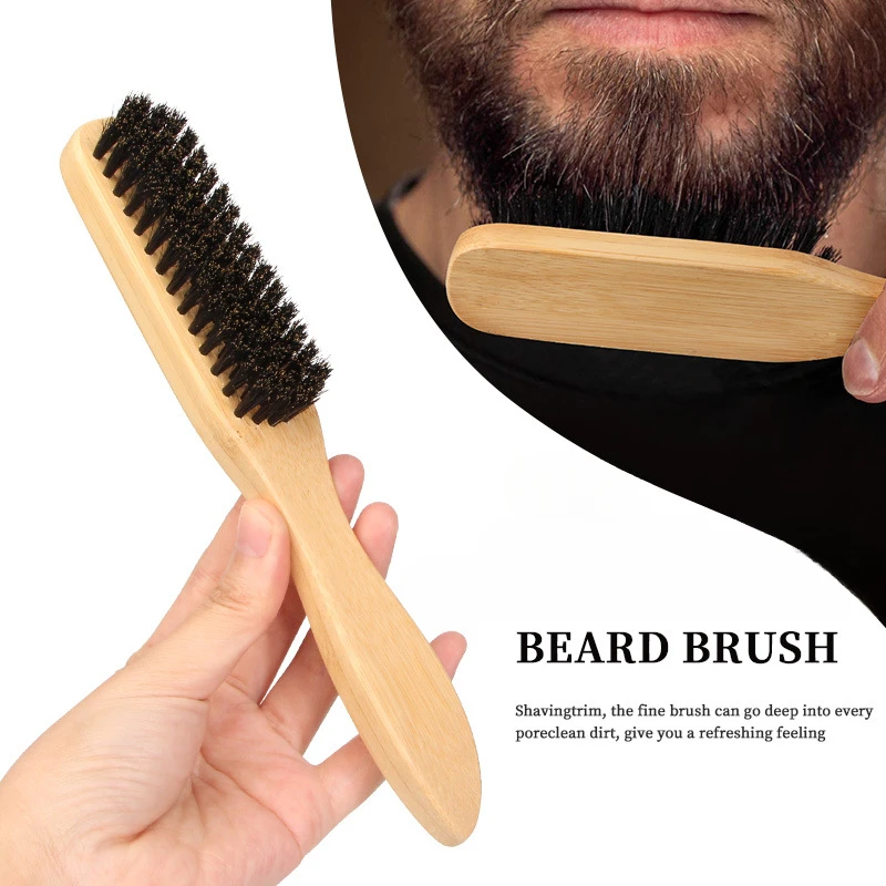 Материал деревянной ручки буковая щетка для бороды набор бритья парикмахерские