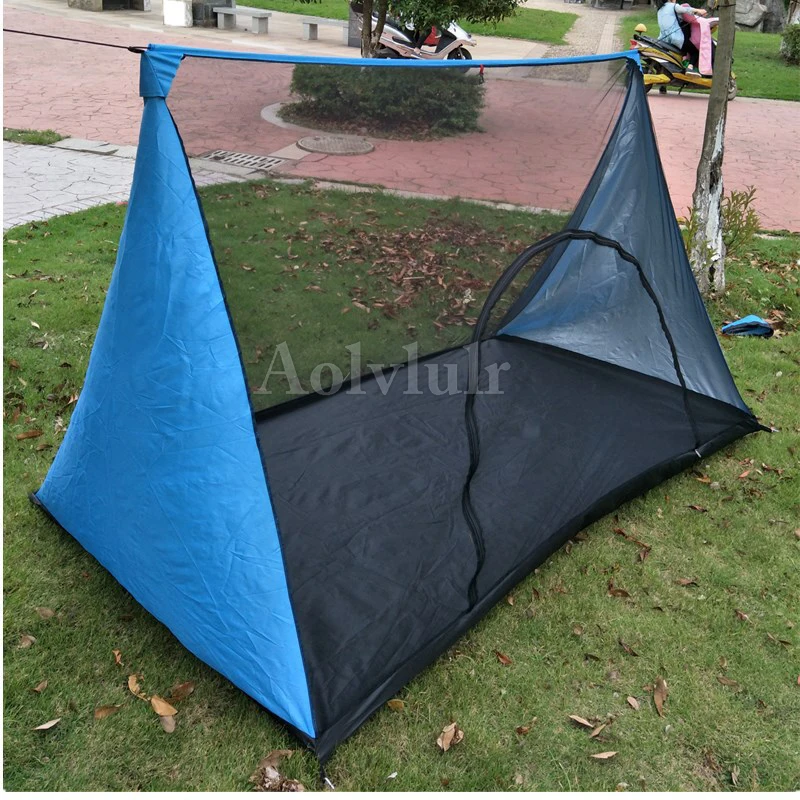 

Portable Poleless Hanging Inner Tent For Outdoor Ultralight Mosquito Repellent Mesh Net Tent Summer Camping Tent 210*120*130cm