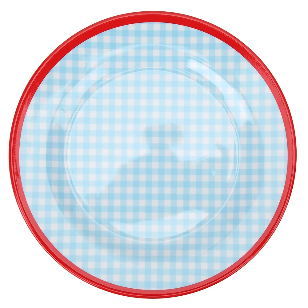 

22cm Plate Round Shape Dinner Plate Dish Tableware Kitchen Tool for Home Restaurant Hotel