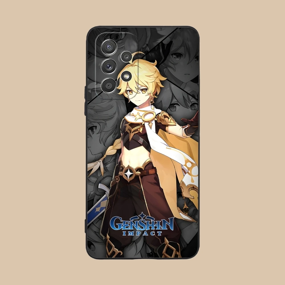 Чехол для мобильного телефона Genshin Impact Aether Samsung Galaxy A91 73 71 70 54 53 52 34 24 23 21 S 5G черный