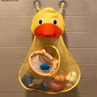 1Pc Cartoon Animal Shape Waterproof  Nylon Toy Suction Cup Packet Bathroom  Mesh Bag  home Bag Net  Store Tools