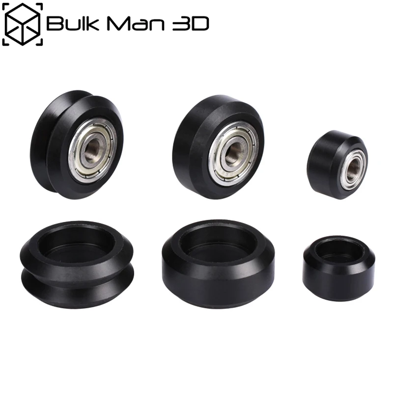 

10 комплектов/лот ЧПУ пластиковое колесо Delrin V колесо с 625ZZ MR105zz подшипник для V-образного алюминиевого профиля, 3D принтера, детской