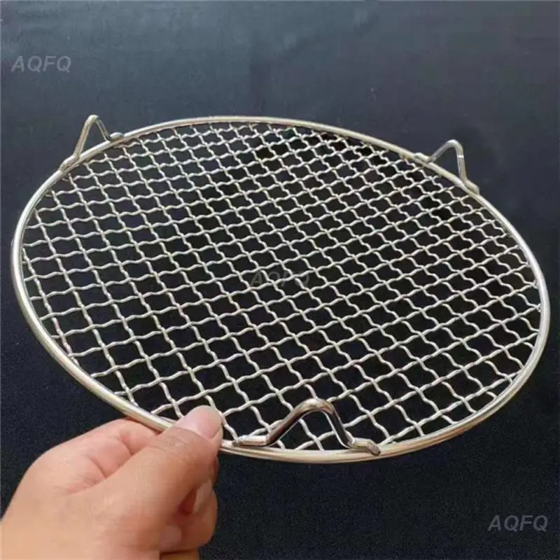 

Stainless Steel Round Barbecue BBQ Grill Net Meshes Racks Grid Round Grate Steam Net Camping Hiking Outdoor Mesh Wire Net 1