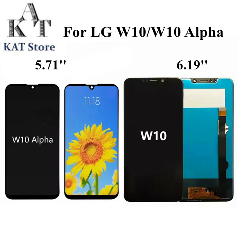 ЖК-дисплей с сенсорным экраном для LG W10 LMX130IM / Alpha LM-X210LMW, ЖК-дигитайзер в сборе без рамки, запасные части для телефона