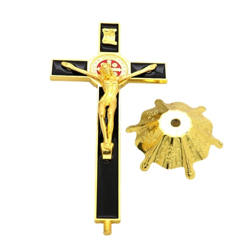 DIY Jewelry Making Accessories Jesus Exorcism Cross Pendants For Necklaces Zinc Alloy Material Christian Supplies