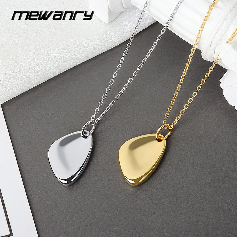 Mewanry гладкие нерегулярные геометрические ожерелья для женщин пары