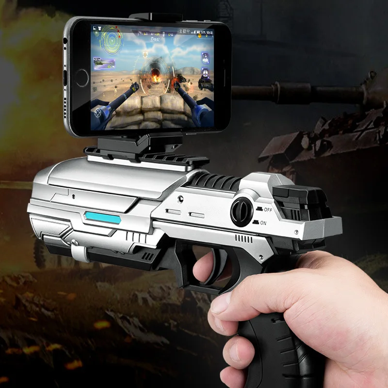 

Toy Pistol Guns Gravity sensing somatic shooting AR game gun smart phone Bluetooth VR game handle AR eating chicken Gun toys