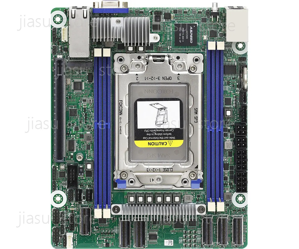 Фото В наличии ASRock ROMED4ID-2T поддерживает процессоры EPYC7002/7003 SP3 в форм-факторе BOX. №1