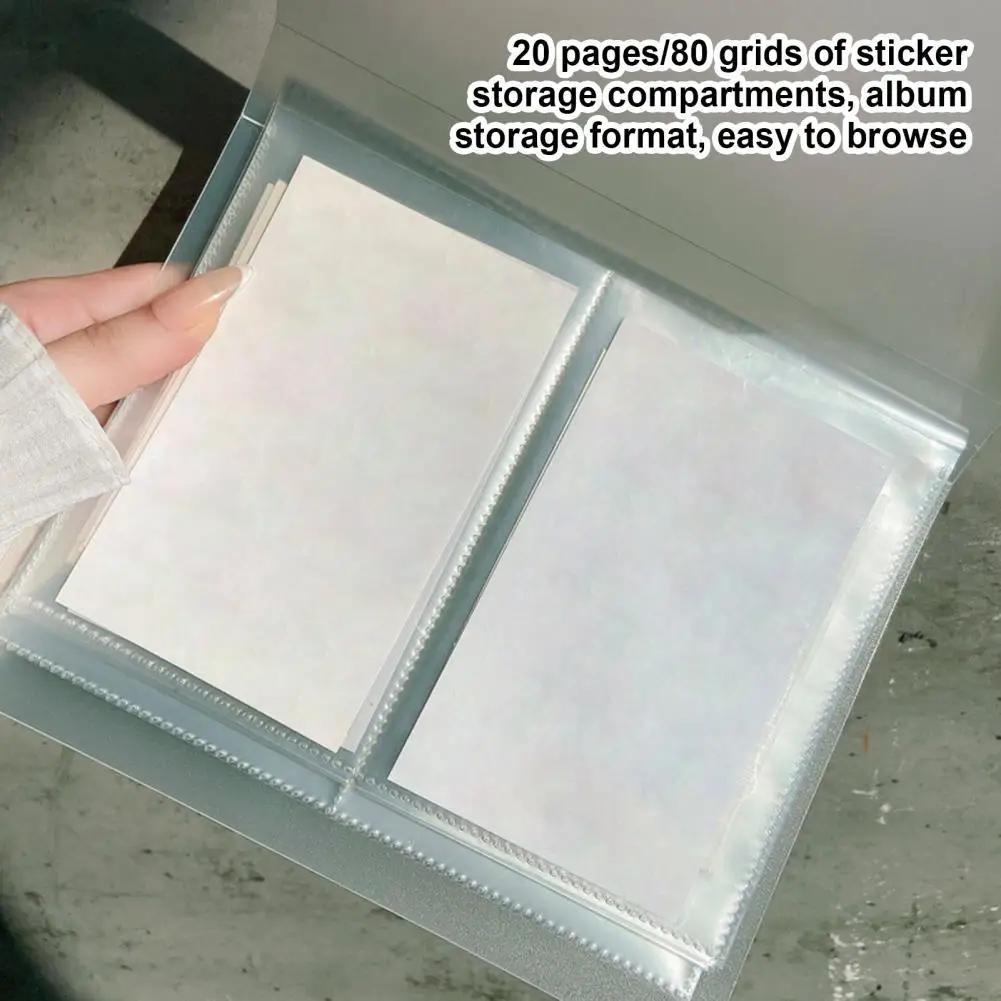 

Transparent Decorative Nail Sticker Storage Holder Creative Nail Sticker Book Ultra Thin Manicure Tool