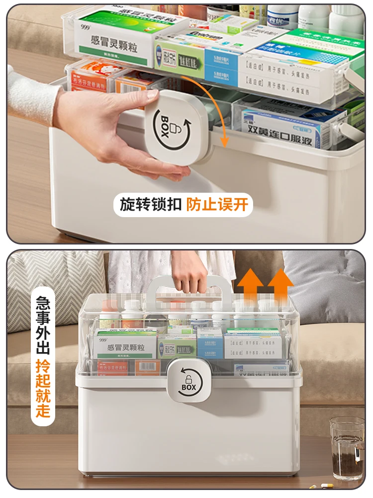 Контейнер для лекарств Xingyou большой семейный контейнер вместимости домашний