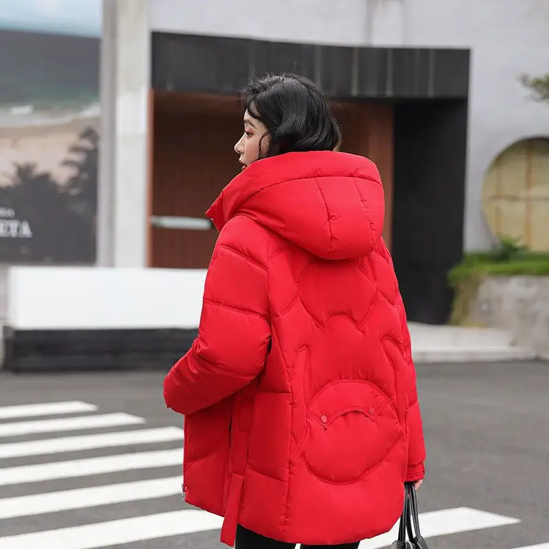 Winter Women's Cold Coat Jackets Parkas Super Hot Coats Hooded Cotton Padded Jacket Fashion Snow Coat Loose New