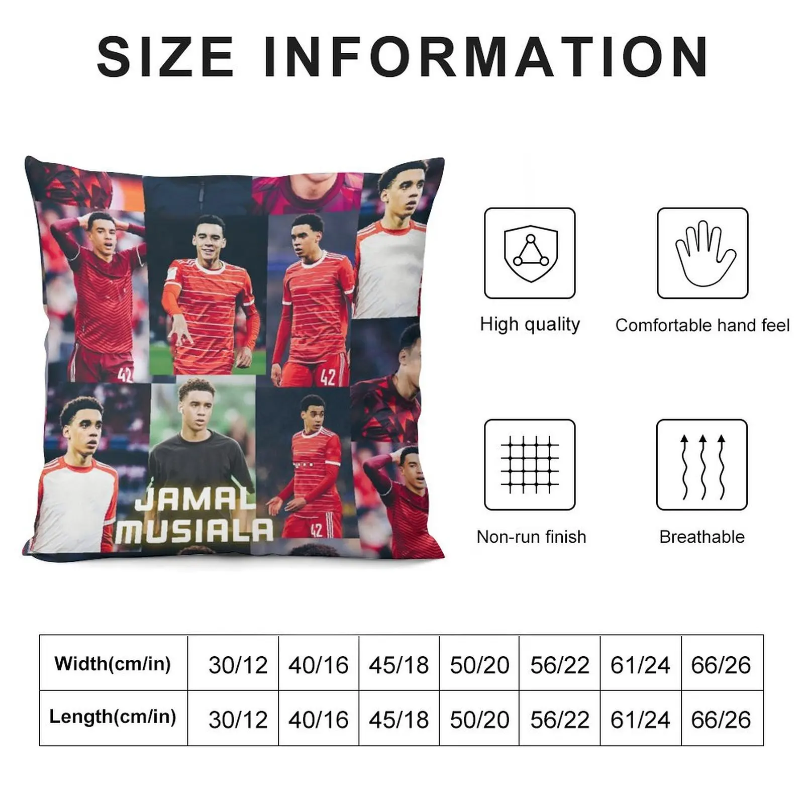 Jamal Musiala новая декоративная подушка подушки для сна мраморный чехол дивана