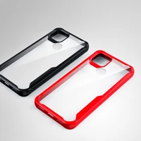 shockproof armor case for google pixel 4a 5g case transparent cover luxury silicone hard acrylic back