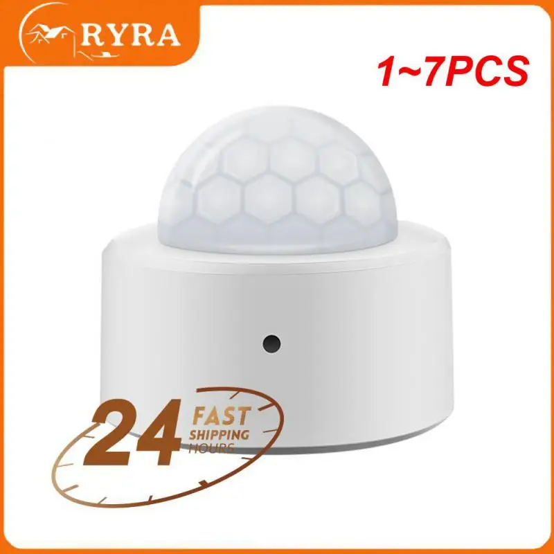 

1~7PCS Tuya Zigbee 3.0 Mini Smart Human Body Motion PIR Transducer Infrared Sensor Detector Smart Life Home Security Phone APP