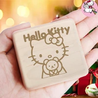 rosiking woodenhello kitty maple vintage clockwork music box sailor moon for frends girl and children birthday gift