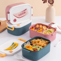 lunch box for kids with tableware portable japanese style bento box for girls food meal prep containers picnic salad snack box