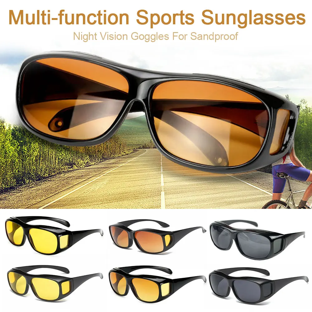 

Cycling Anti-Glare Night Vision Driver Goggles Night Driving Enhanced Light Glasses Fashion Sunglasses Goggles Hiking Accessries