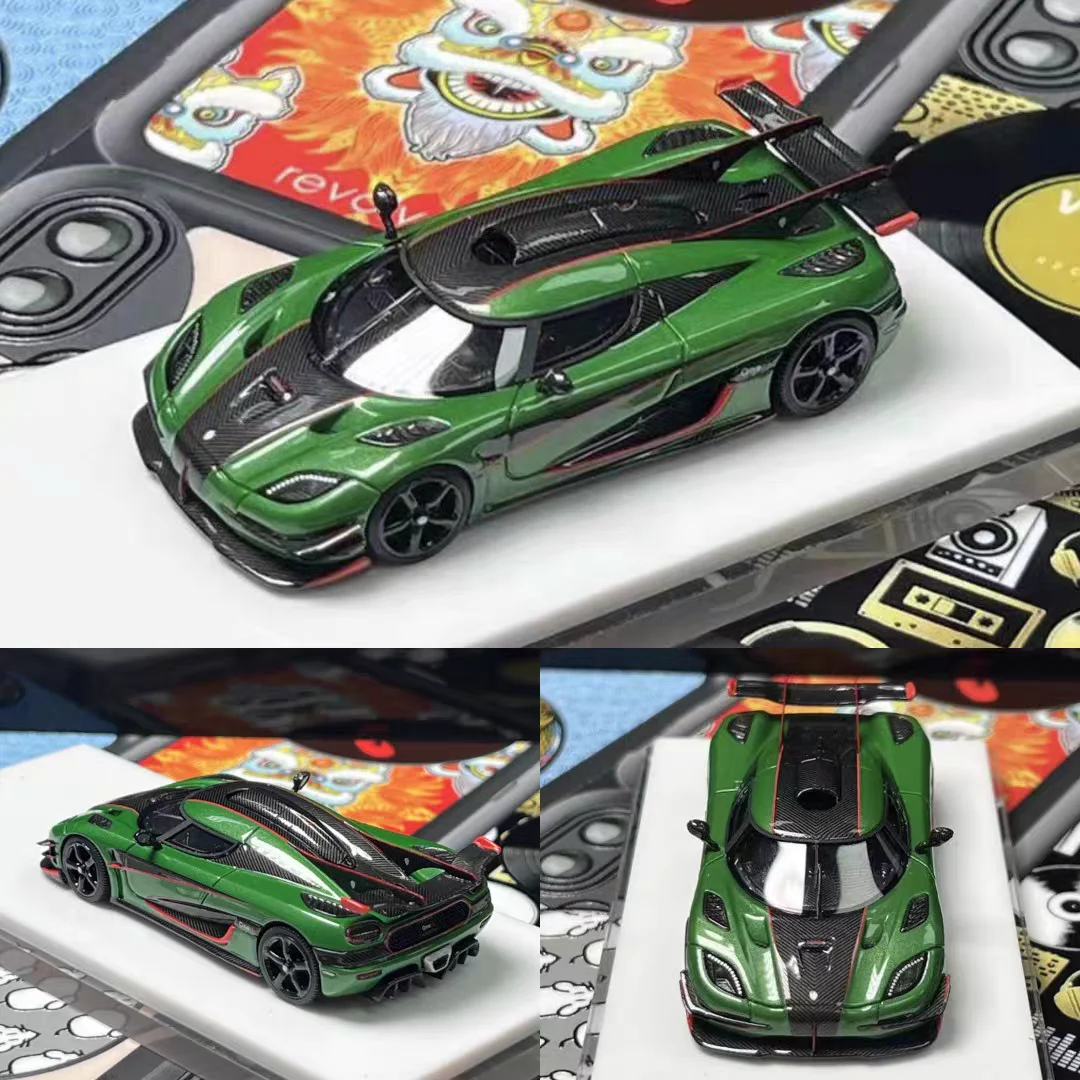VMB 1:64 Koenigsegg one 1 белый серебристый синий смоляная модель автомобиля коллекция