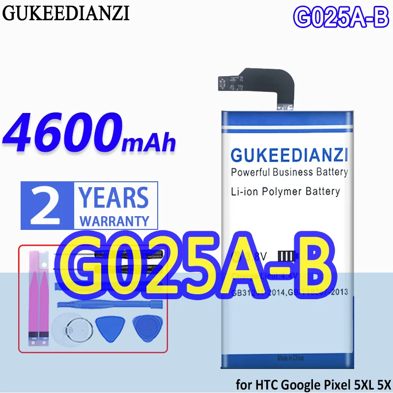 

Bateria G025A-B G025AB 4600mAh High Capacity Battery For HTC Google Pixel 5XL 5X High Quality Battery