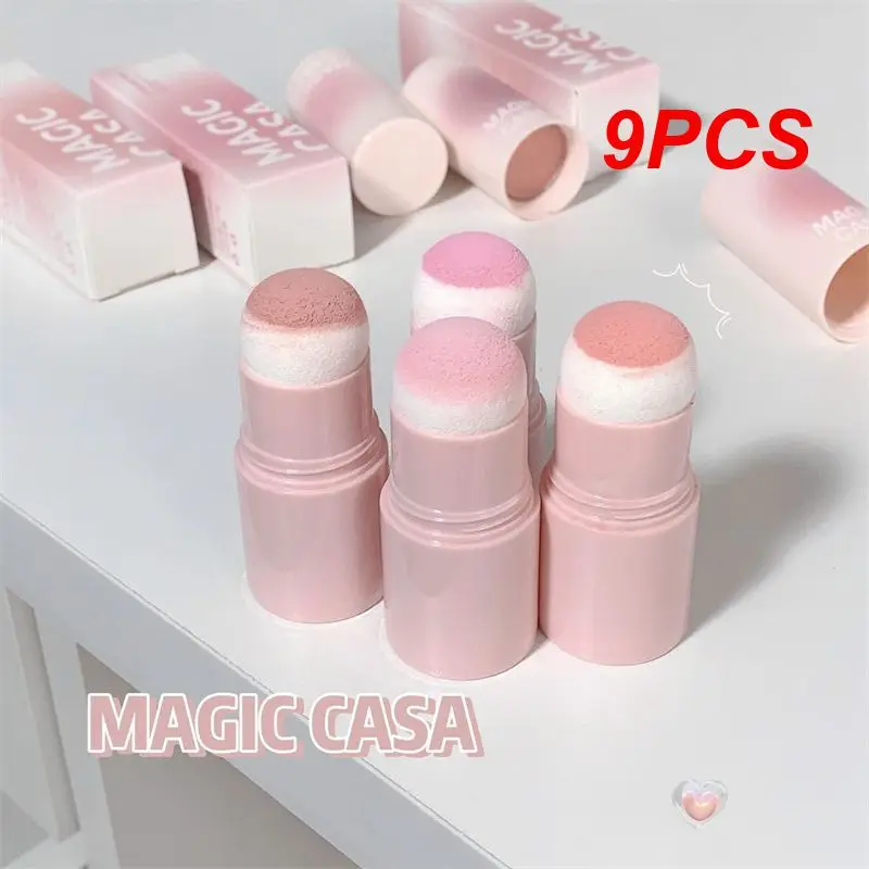 

9 шт. украшения для лица, чистые стойкие, не вызывают аллергии, без запаха, Молодежный блеск изнутри, румяна для прекрасной светлой кожи