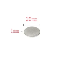 5102050100200pcs 20x1 mm strong powerful magnets 20x1mm round search magnet 20mm x 1mm permanent neodymium magnet disc 201