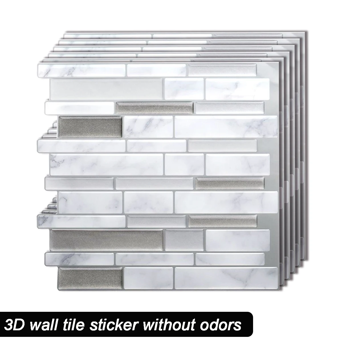 

Vividtiles Popular Mosaic Wall tiles DIY Easy Self Adhesive Kitchen Backsplash Wallpaper Home Decoration - 3 Sheet
