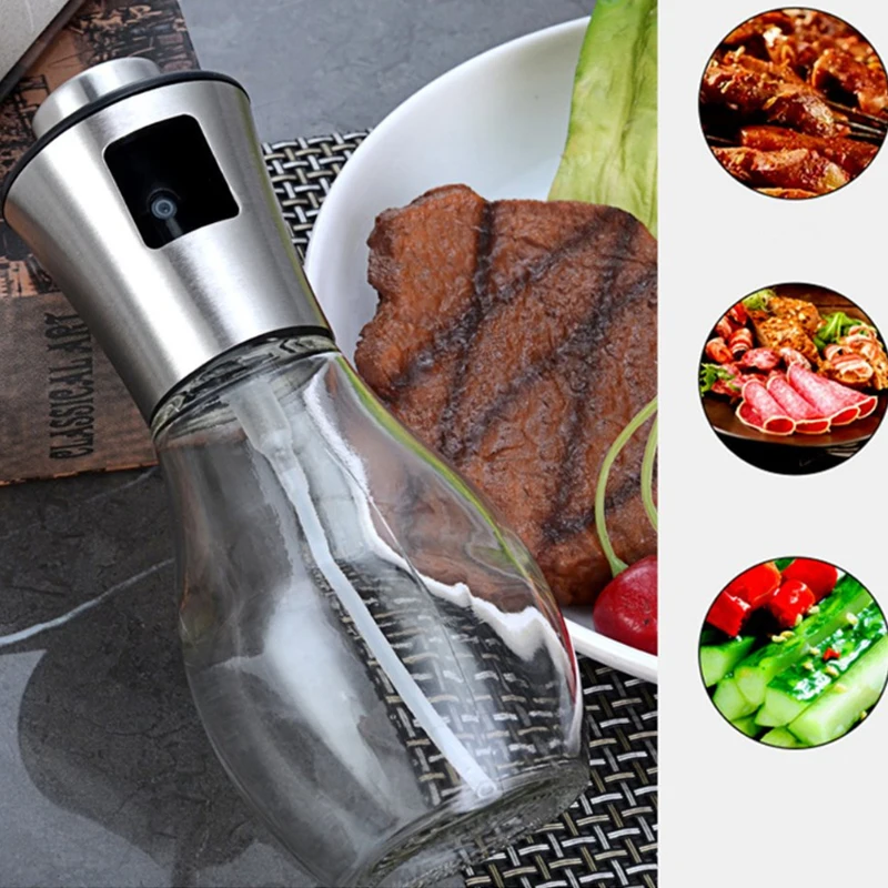 

2022 BBQ Baking Olive Oil Spray Bottle Oil Vinegar Spray Bottles Water Pump Gravy Boats Grill BBQ Sprayer Kitchen Tools Salad