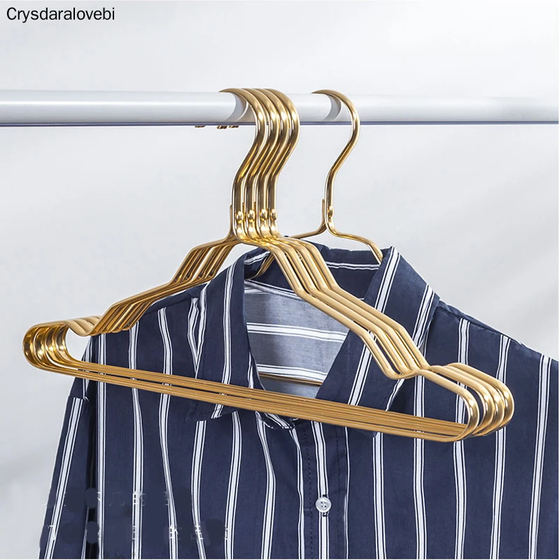 

Durable Metal Clothing Hangers Wardrobe Storage Rack Home Coat Pants Anti-slip Drying Hangers Adult/Child Clothes Rack Organizer