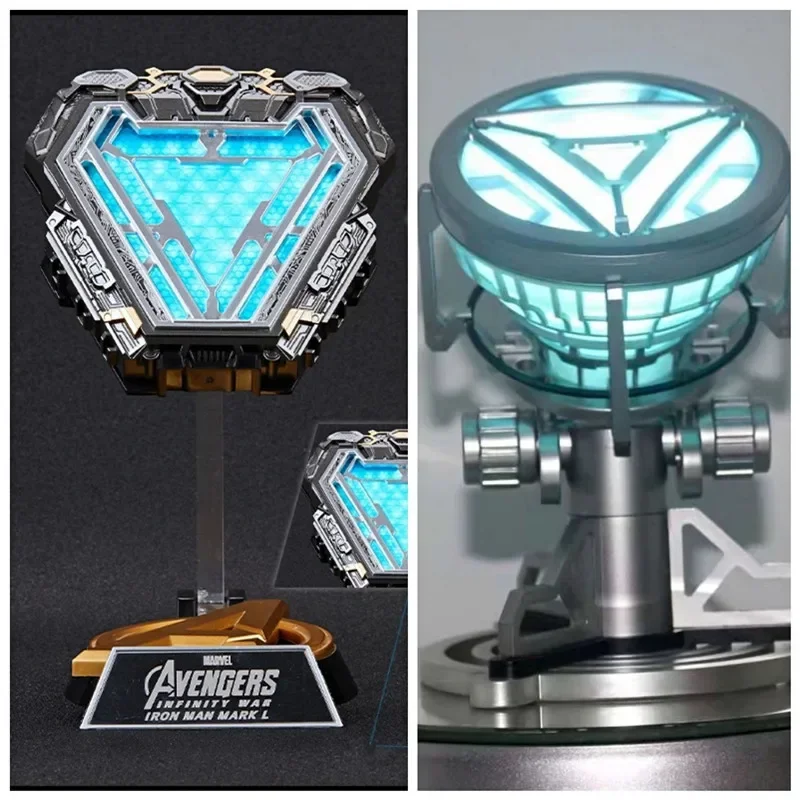 1:1 Носимый нагрудный светильник крутая модель Marvel Avengers 4mk50 Iron Man Reactor Arc Tony Stark Heart Of