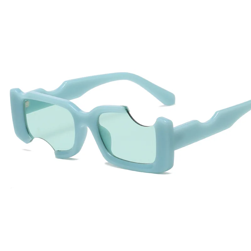 

New Personality Fashion Irregular Square Sunglasses Men's Trend Women's Concave Shape Sunglasses Ins Wind Women's Glasses