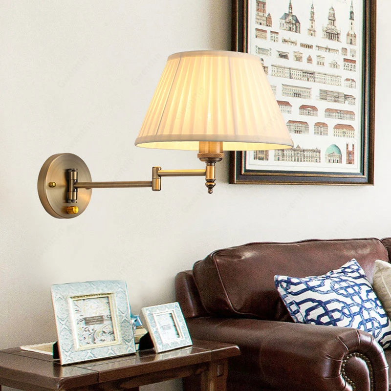 Гибкие Настенные светильники для дома бра гостиной зеркальная лампа